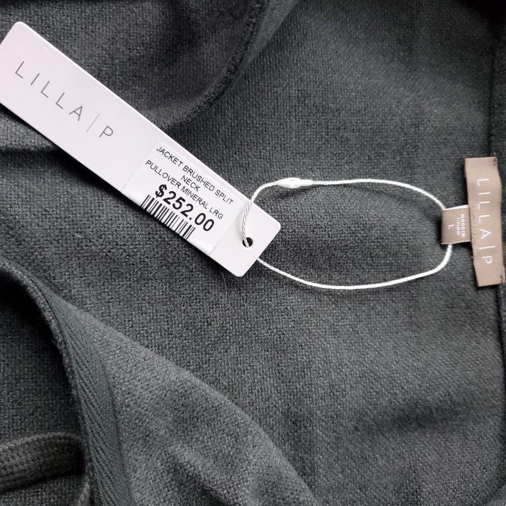 Lilla P Full Sleeve Split Neck Pullover - Picture 3 of 5